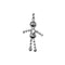 Mary Lou Doll Charm (available in silver or gold)